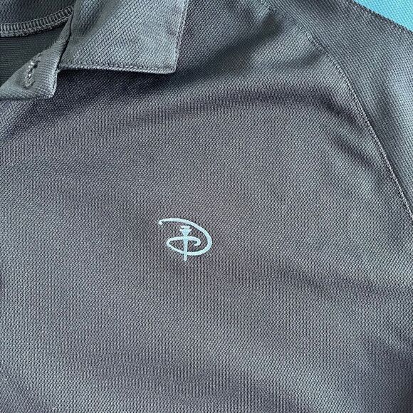 Disney Parks Nike Fit Dry Boys Short Sleeve Golf Polo Navy Blue Size Large 14-16 - Picture 2 of 11